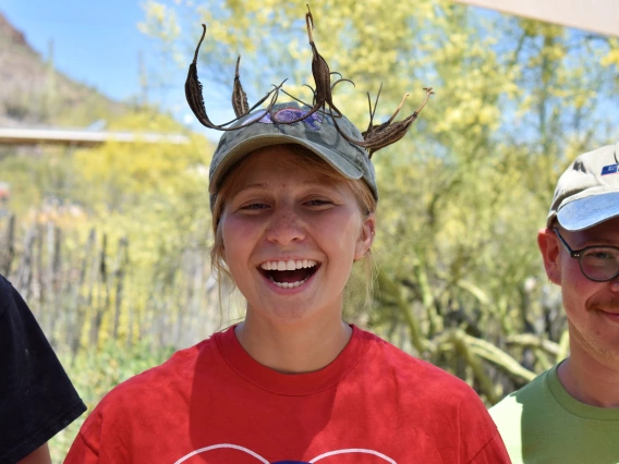 Greta Cotraccia smiling outside